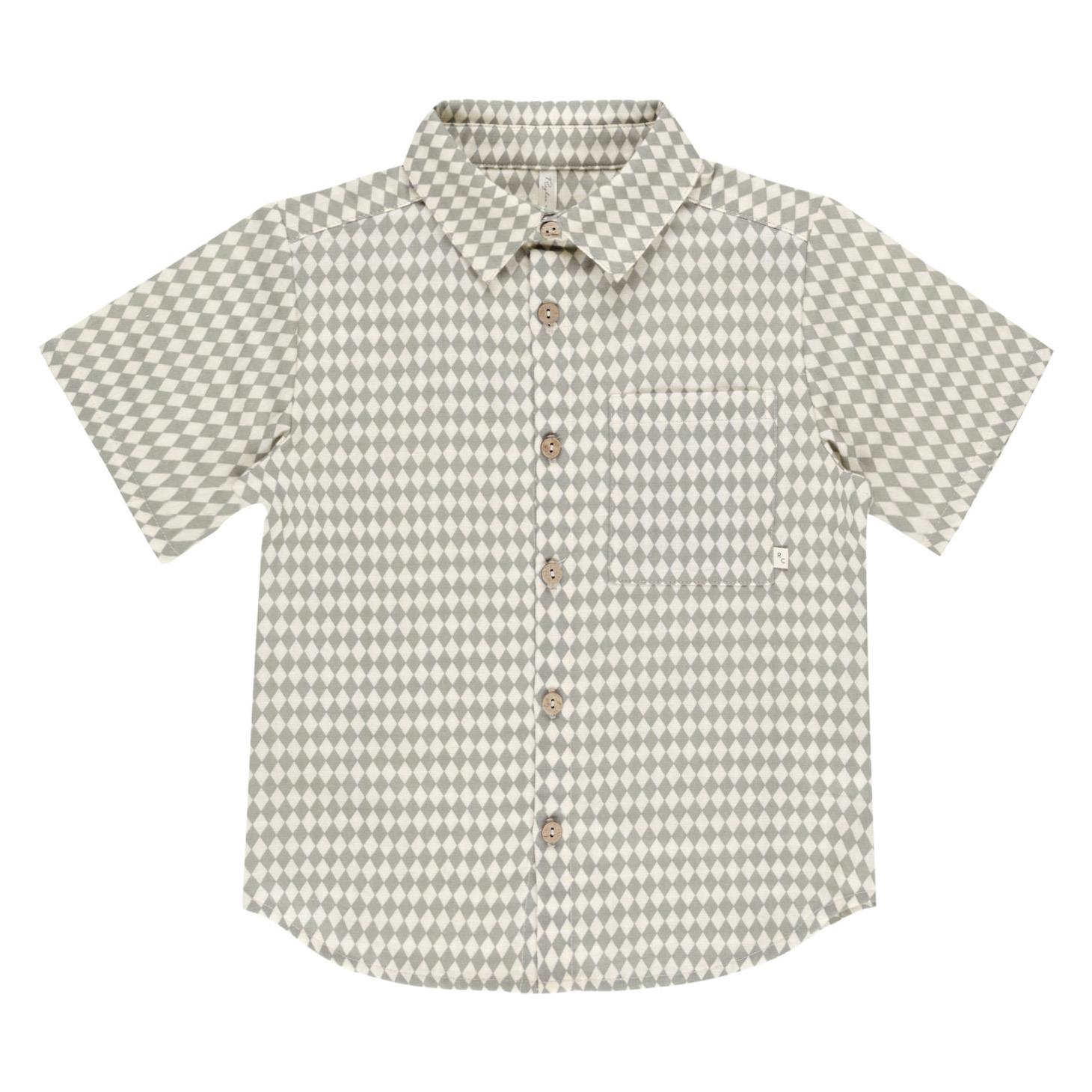 Rylee + Cru Collared Short Sleeve Shirt 12-24M